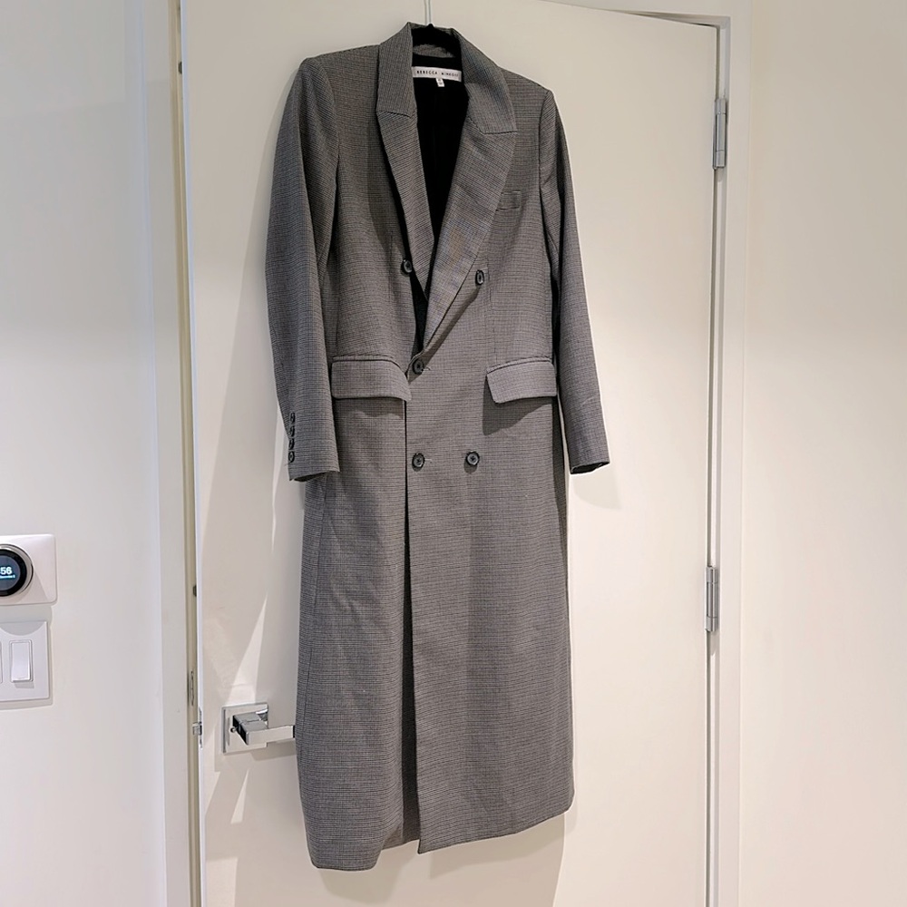 Rebecca Minkoff Houndstooth Brown Blazer Coat size XS